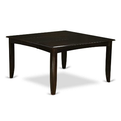 Dining Table Set - 54 Inch Kitchen Table with 8 Chairs - Cappuccino Finish - Modern Design