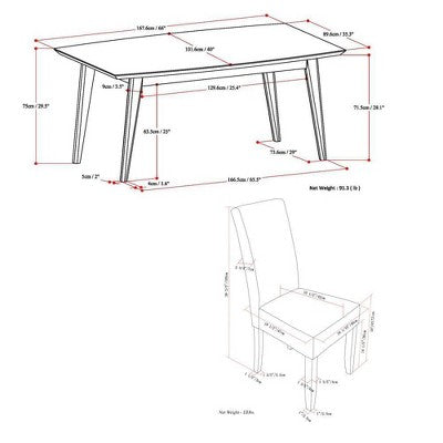 WyndenHall Normandy Tierney 7pc Dining Set