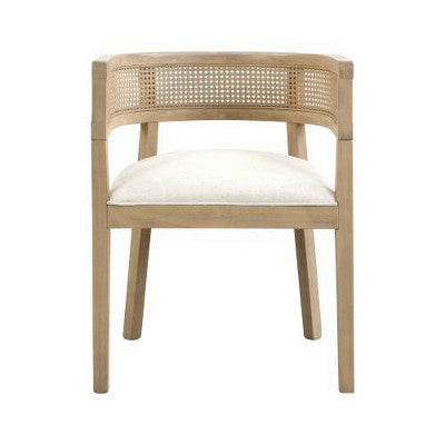 Christopher Knight Home Avery 7pc Cane and Rubberwood Upholstered Dining Set