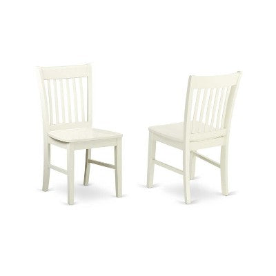 HomeStock 3-Pc Linen White Finish Rectangular Solid Wood Top with Dropleaf Dining Table Set