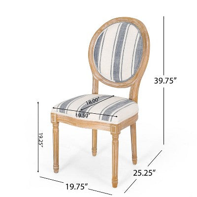 Christopher Knight Home Derring 7 Pieces French Country Upholstered Wood Expandable Dining Set