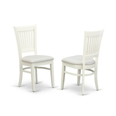 HomeStock Linen White Dining Set Modern Style 10017