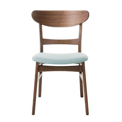 GDFStudio Isador Mid-Century Modern Fabric Upholstered Wood 5 Piece Dining