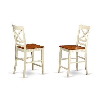 Rubber Wood Counter Height Dining Set Transitional Style 135