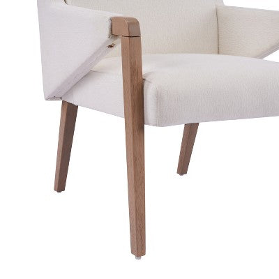 Christopher Knight Home Selena 7 Piece Mid-Century Modern Upholstered Dining Chairs with Rectangle Table