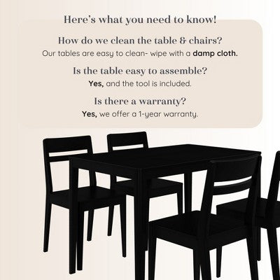 Crew Dining Chair and Table Combo