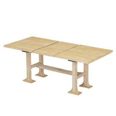 Farmhouse 6-Piece Extendable Dining Table Set with Removable Leaf and Upholstered Dining Chair and Bench 4W - ModernLuxe