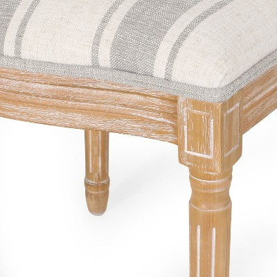 Christopher Knight Home Derring 7 Pieces French Country Upholstered Wood Expandable Dining Set