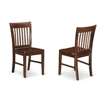 HomeStock Belmont Formal Dining Room Set-Dinette Table And Dinette Chairs, Mahogany