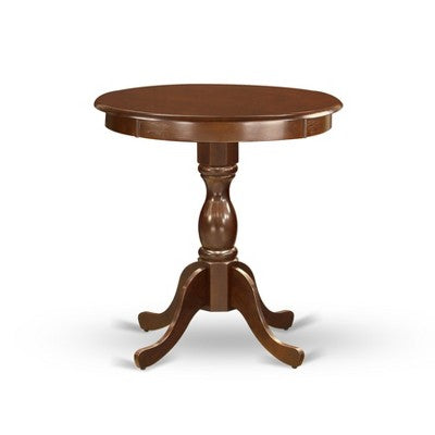 HomeStock Belmont 3-Pc Dinette Set - 2 Parson Dining Chairs and 1 Dining Room Table (Mahogany Finish)