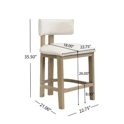 Christopher Knight Home Quini Modern 5 Piece Wooden Dining Set with Pedestal Design and Rubberwood Legs
