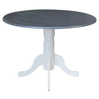 42 Mase Dual Drop Leaf Table with 2 X Back Chairs - International Concepts