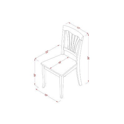 HomeStock Belmont 5 Piece Dining Room Furniture Set Includes a Round Dining Table with Pedestal and 4 Wood Seat Chairs, 42x42 Inch, Linen White