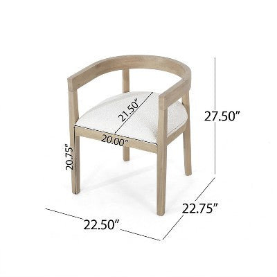 Christopher Knight Home 5pc Hudson Fabric and Wood Dining Set Light