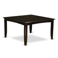 HomeStock 5-Piece Square Cappuccino Finish Solid Wood Top Dining table with 4 Chairs