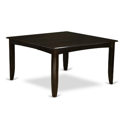 HomeStock 5-Piece Square Cappuccino Finish Solid Wood Top Dining table with 4 Chairs