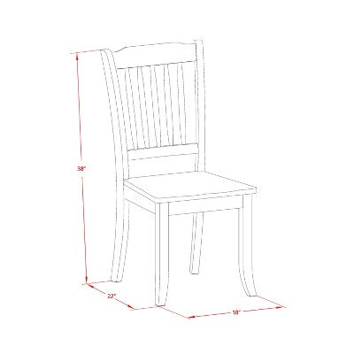HomeStock Belmont 6PC Rectangular 60 inch Table and 4 vertical slatted Chairs plus 1 bench, Linen White