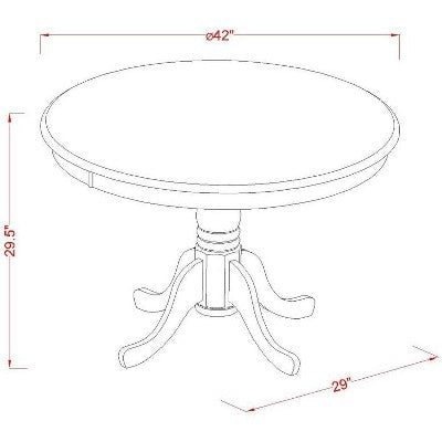 HomeStock Modern Dining Table Set With 2 Linen Chairs