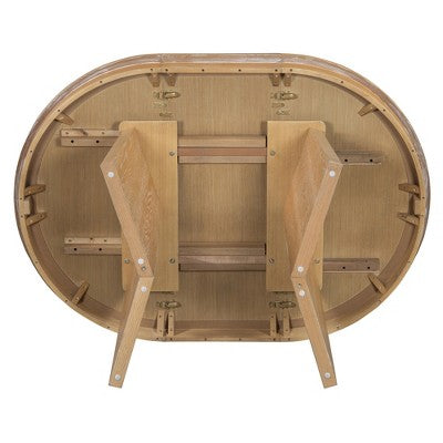GDFStudio Harper 5 Piece Dining Set with Extendable Table and Upholstered Rattan-Back Chairs