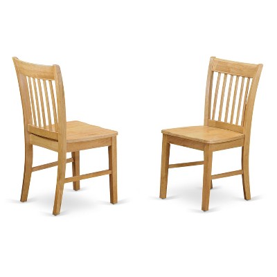 HomeStock Belmont Small Kitchen Table Set - Dining Table And Dining Chairs, Oak