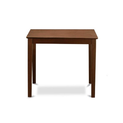 Counter Height Pub Set - 3 Piece Asian Style Table & Chairs - Small Space Dining Set - 36x36 Inch Mahogany