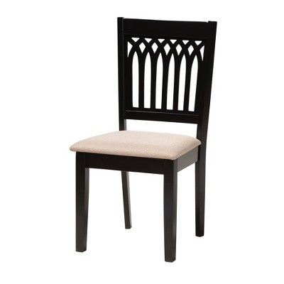 Baxton Studio Genesis Modern Fabric Wood Dining Set