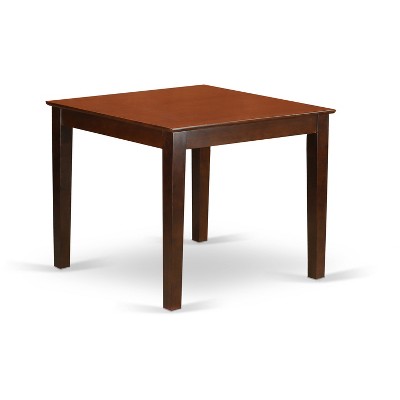 Chic 3 Piece Kitchen Dining Set - Small Space Table & Chairs - Modern Design - Mahogany Finish