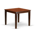 Chic 3 Piece Kitchen Dining Set - Small Space Table & Chairs - Modern Design - Mahogany Finish