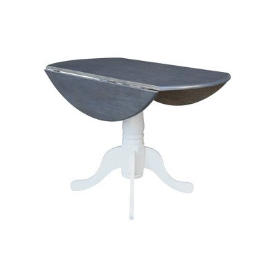 42 Mase Dual Drop Leaf Table with 2 X Back Chairs - International Concepts