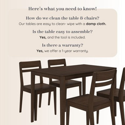 Crew Dining Chair and Table Combo