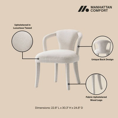Manhattan Comfort 5pc Hathaway and Palmer Modern Dining Set