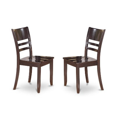 HomeStock Belmont Dining Room Set-Kitchen Table And Dining Chairs, Cappuccino