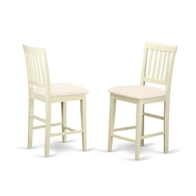 Counter Height Dining Set - 5 Piece Table & Chairs - Modern Bohemian Style - Round Table & Elegant Design
