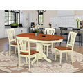 HomeStock Dining Table Set 4 Butterfly Leaf Chairs