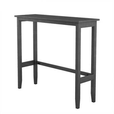 3-Piece Farmhouse Bar Height Dining Table Set Kitchen Breakfast Nook Counter Height Dining Set Small Dinette with 2 Cushioned Chairs-HABITRIO