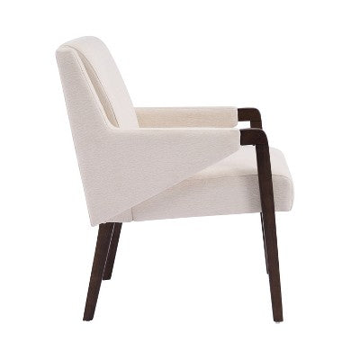 Christopher Knight Home Arvind Modern 5 Piece Rubberwood Linen Upholstered Dining Set with Round Table