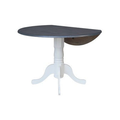 42 Mase Dual Drop Leaf Table with 2 X Back Chairs - International Concepts