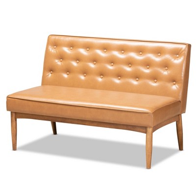 2pc Riordan Wood Dining Nook Banquette Set - Baxton Studio
