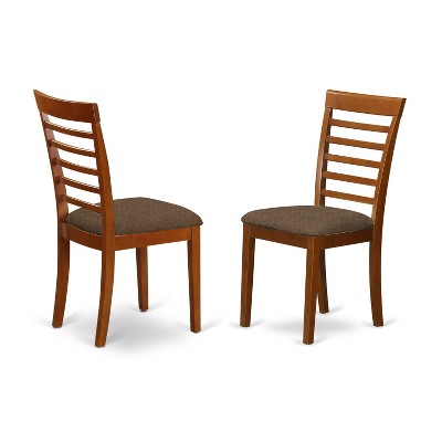 HomeStock Belmont 5 Piece Dinette Table Set, Saddle Brown