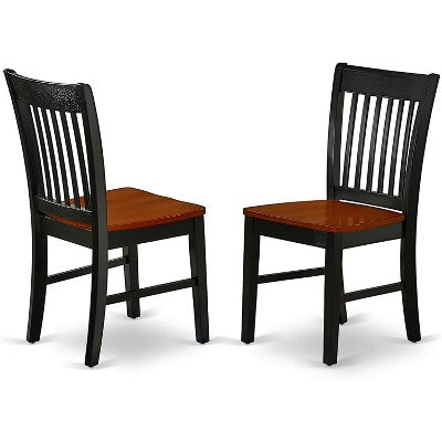 HomeStock Belmont 9Pc Square 36/54 Inch Family Table With 18 In Butterfly Leaf And 8 Wood Seat Dining Chairs