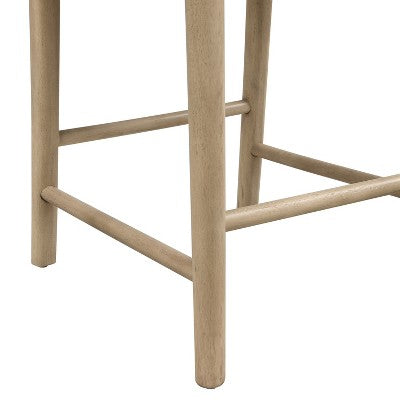 Christopher Knight Home Daniel 3 Piece Farmhouse Rubberwood Upholstered Counter Height Dining Chairs with Fluted Table