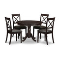 Round Kitchen Dining Table Set - 5 Piece Dinette Set with Chairs - Modern Table & Chair Set