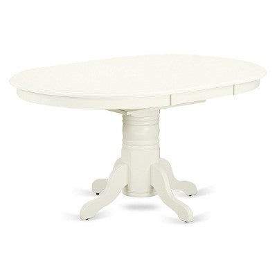 HomeStock AVVA5 Linen White 5 Piece Kitchen Table and Chair Set Modern Style