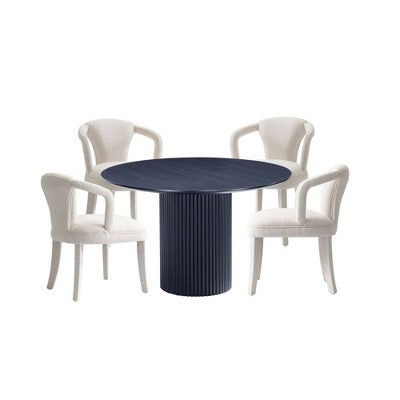 Manhattan Comfort 5pc Hathaway and Palmer Modern Dining Set