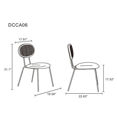 Manhattan Comfort 7pc 59.05 Hathaway and Jardin Round Dining Set