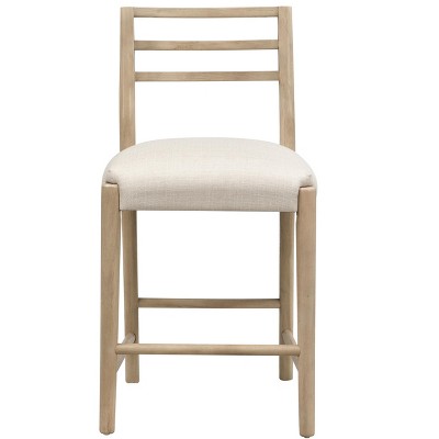 Christopher Knight Home Daniel 3 Piece Farmhouse Rubberwood Upholstered Counter Height Dining Chairs with Fluted Table