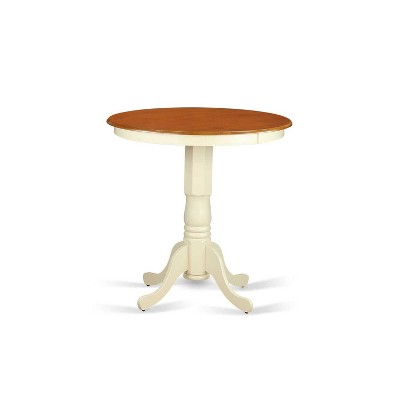 Counter Height Dining Set - 5 Piece Table & Chairs - Modern Bohemian Style - Round Table & Elegant Design