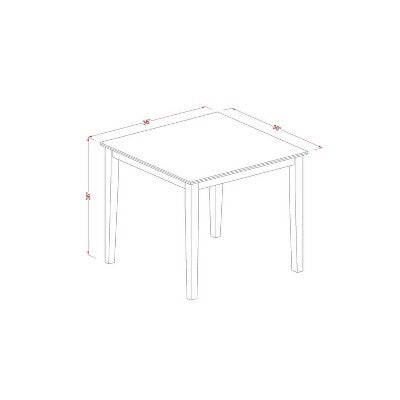 HomeStock 3-Piece Natural Brown Oak Finish Solid Wood Top Counter Height Dining Table Set