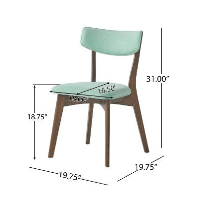 Christopher Knight Home Chazz Mid Century Modern Fabric Upholstered 7 Piece Dining Set