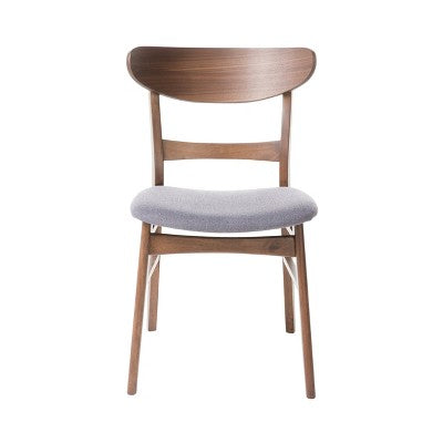 GDFStudio Isador Mid-Century Modern Fabric Upholstered Wood 5 Piece Dining